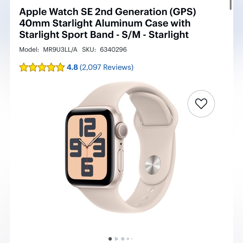 Apple watch SE 2nd generation (gps) 40 mm